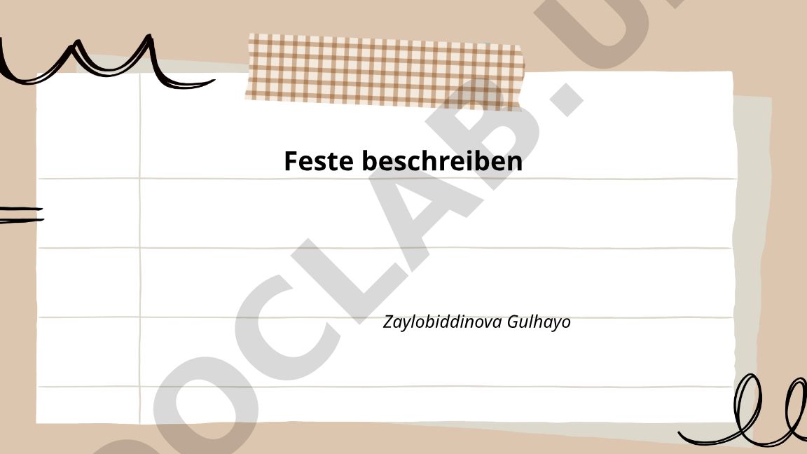 Feste beschreiben: Anlässe, Bedeutung und historischer Hintergrund