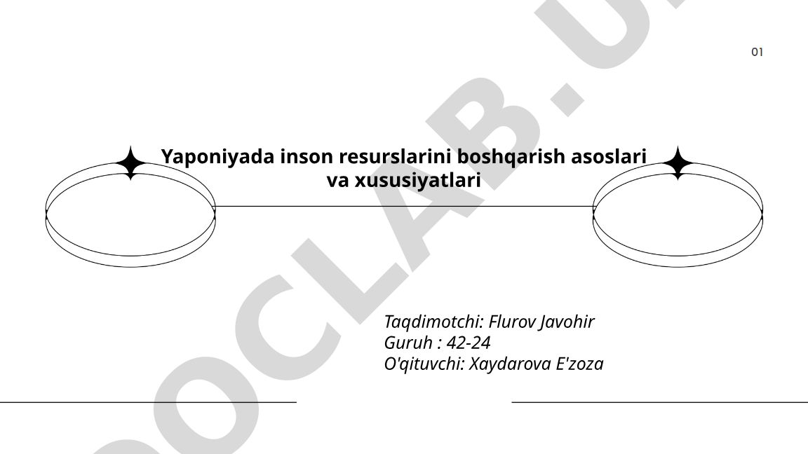 Yaponiyada inson resurslarini boshqarish asoslari va xususiyatlari