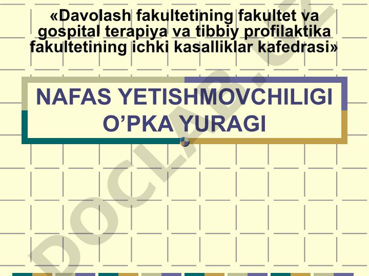 Nafas yetishmovchiligi: sabablari, shakllari va tasnifi