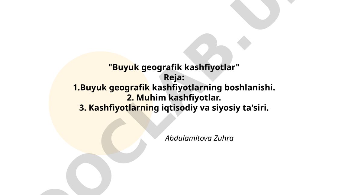 Buyuk geografik kashfiyotlar
