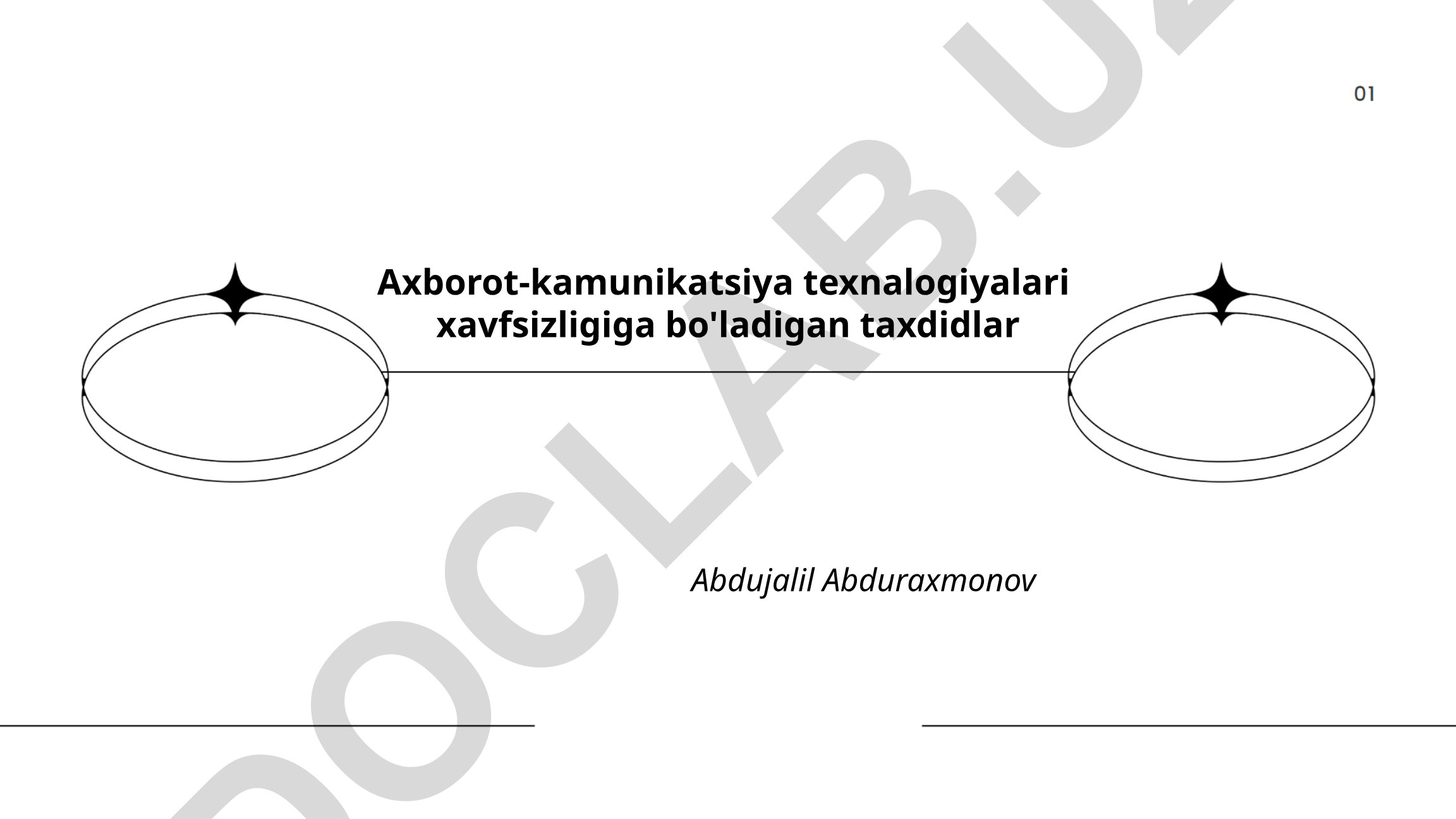 Axborot-kommunikatsiya texnologiyalari xavfsizligiga bo'ladigan taxdidlar