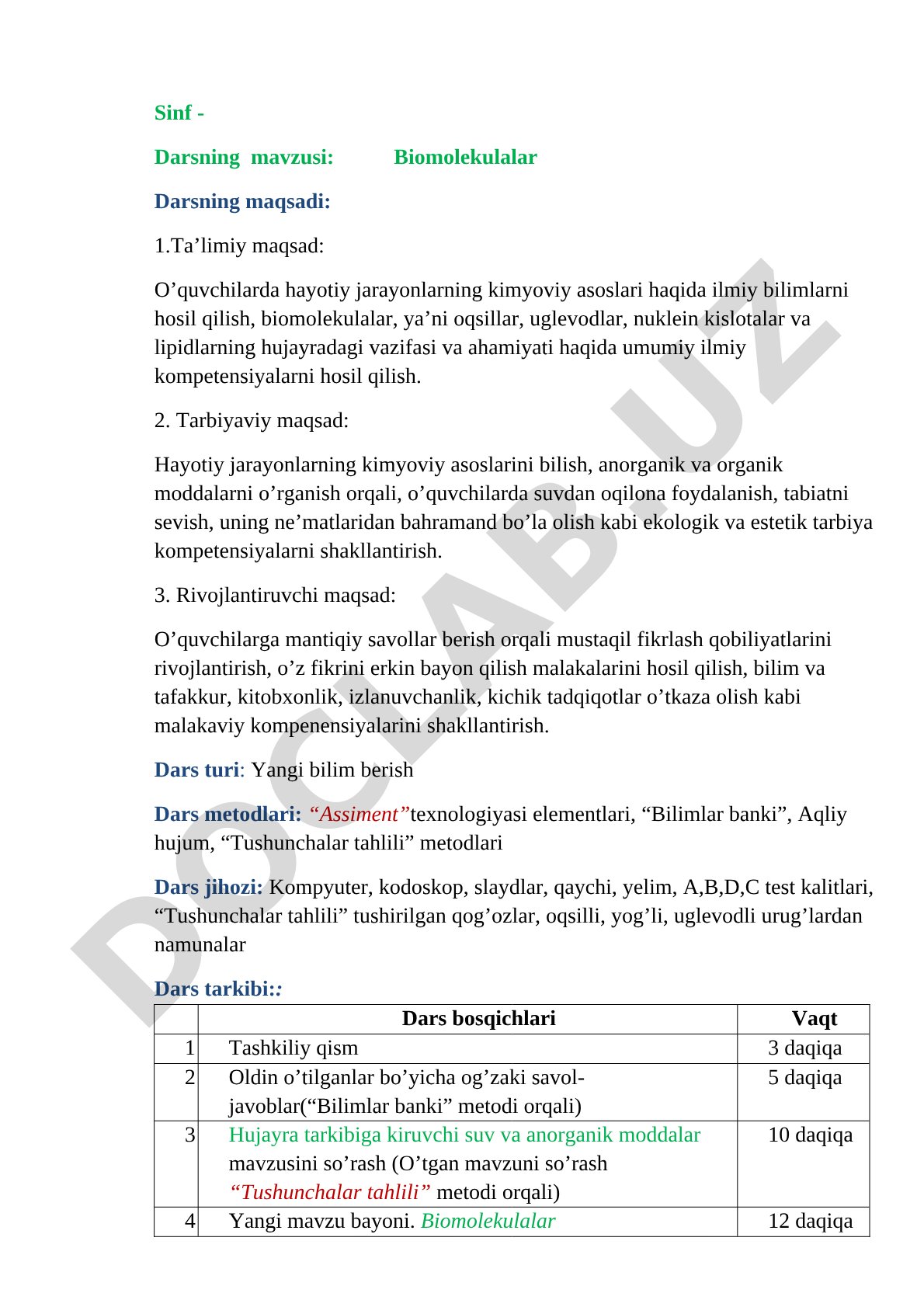 Biomolekulalar