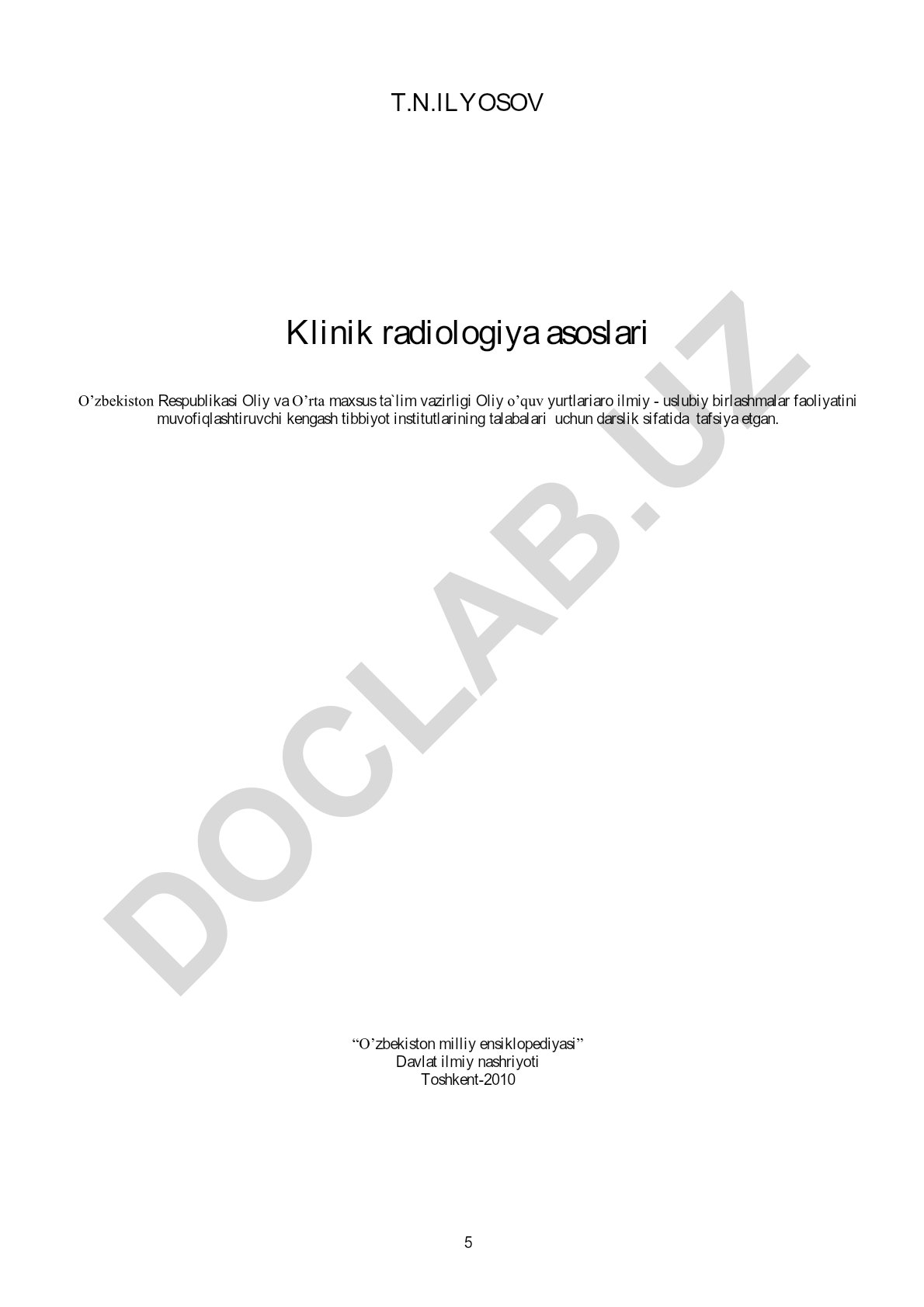 Klinik radiologiya asoslari
