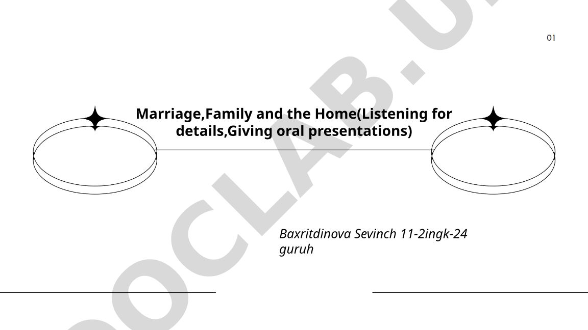 Marriage, Family and the Home