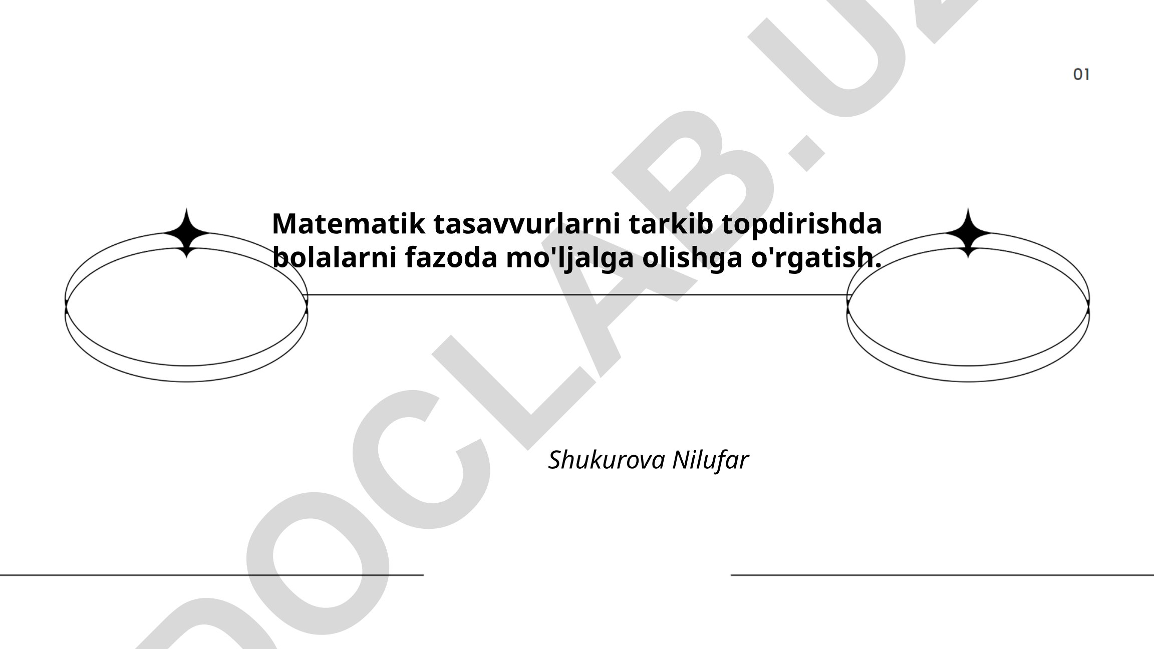 Matematik tasavvurlarni tarkib topdirishda bolalarni fazoda mo'ljalga olishga o'rgatish