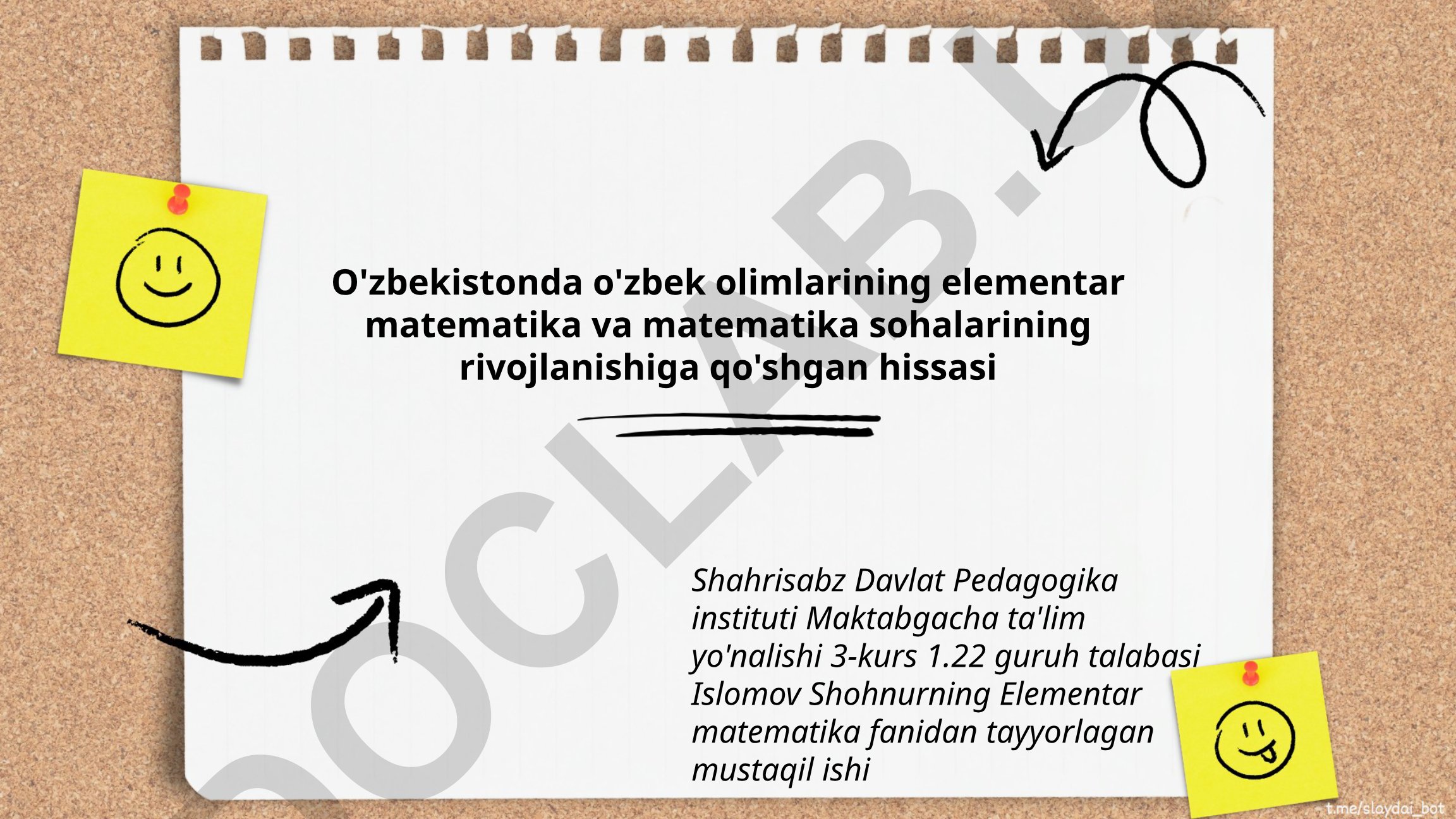 O'zbek olimlarining elementar matematika va matematika sohalariga qo'shgan hissasi
