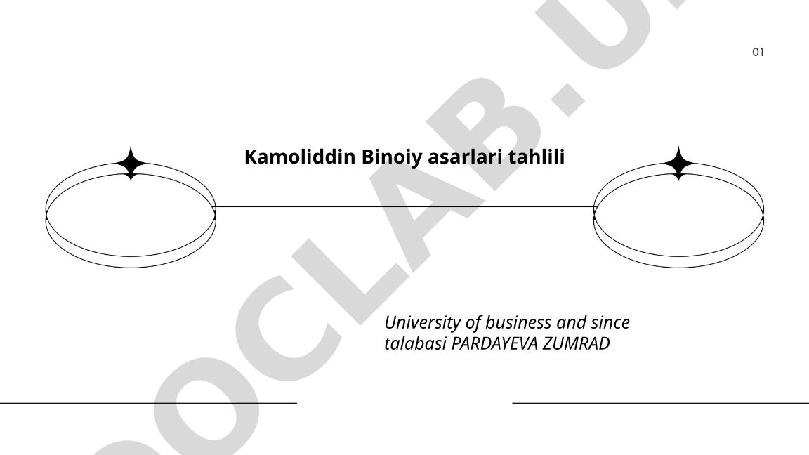 Kamoliddin Binoiy asarlari tahlili