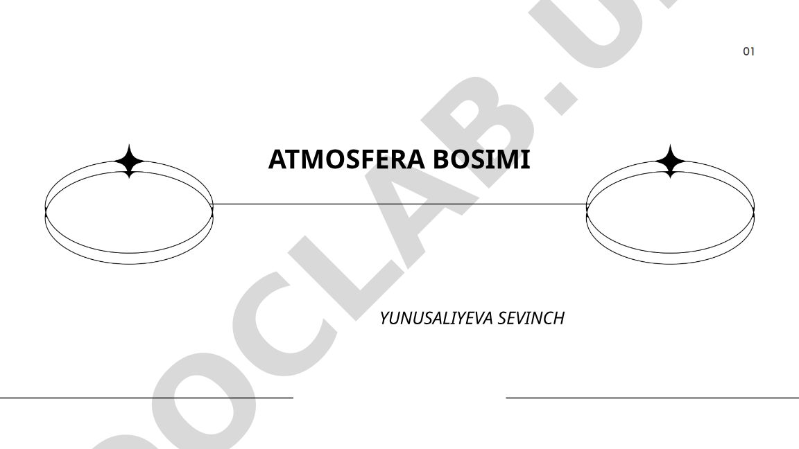 Atmosfera bosimi tushunchasi va o'lchov usullari