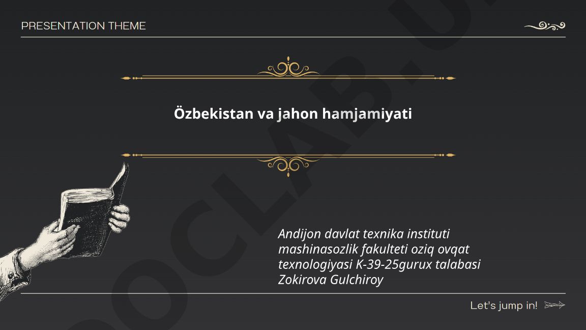 O'zbekistonning xalqaro tashkilotlardagi ishtiroki va tashqi siyosati