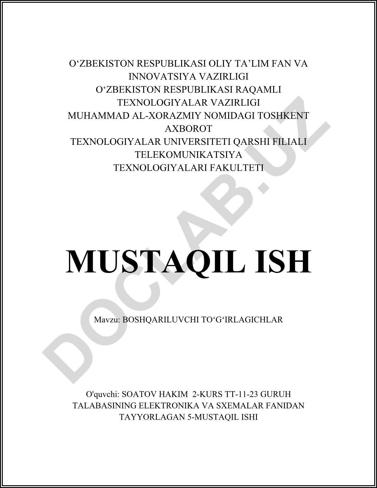 Boshqariluvchi toʻgʻrilagichlar