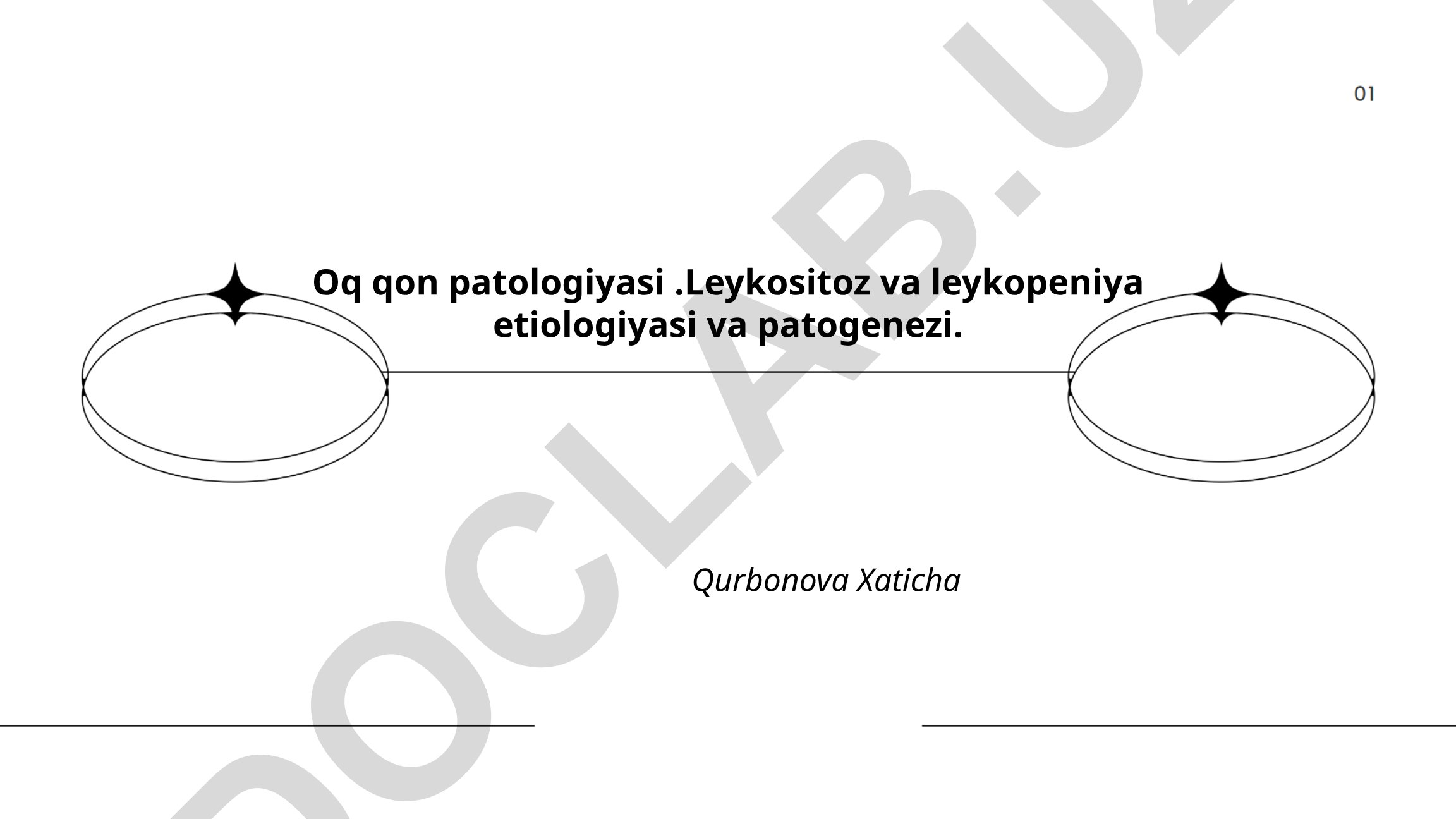 Oq qon patologiyasi: Leykositoz va leykopeniya etiologiyasi va patogenezi
