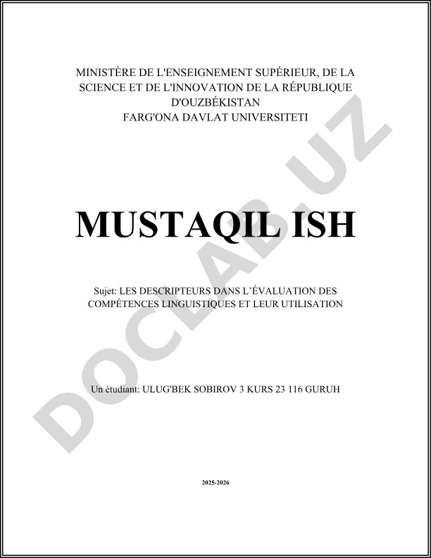 Les descripteurs dans l’évaluation des compétences linguistiques et leur utilisation