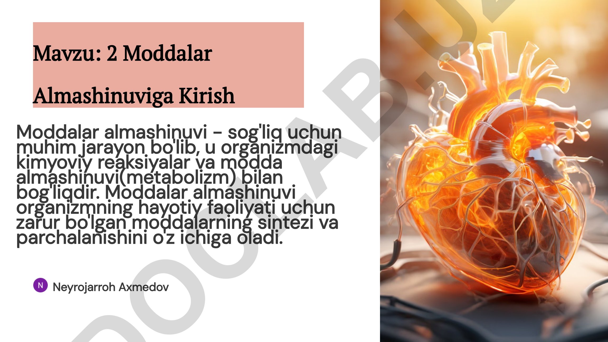 2 Moddalar Almashinuviga Kirish
