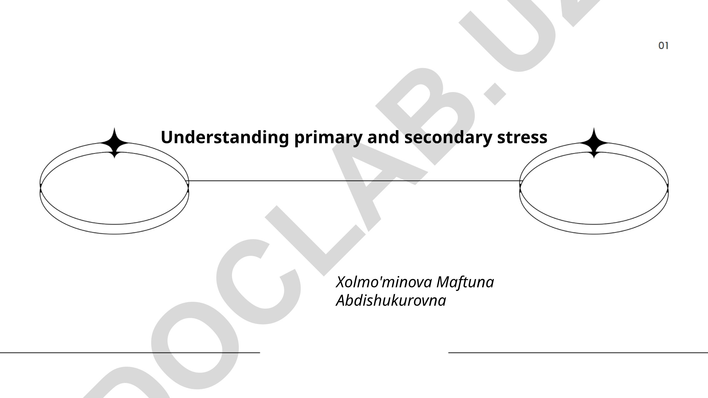 Understanding primary and secondary stress in English pronunciation