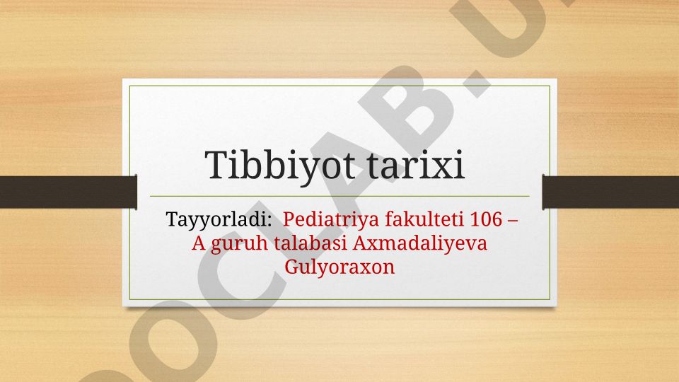 Hindiston tibbiyoti tarixi