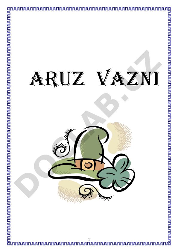 Aruz vazni nazariyasi va amaliyoti