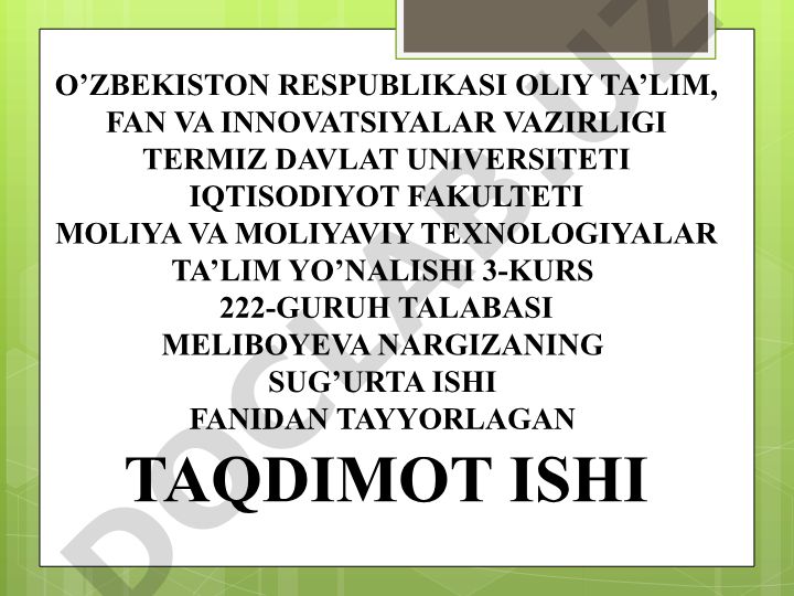 “O‘zbekinvest” eksport-import aksiyadorlik jamiyati sug'urta kompaniyasi