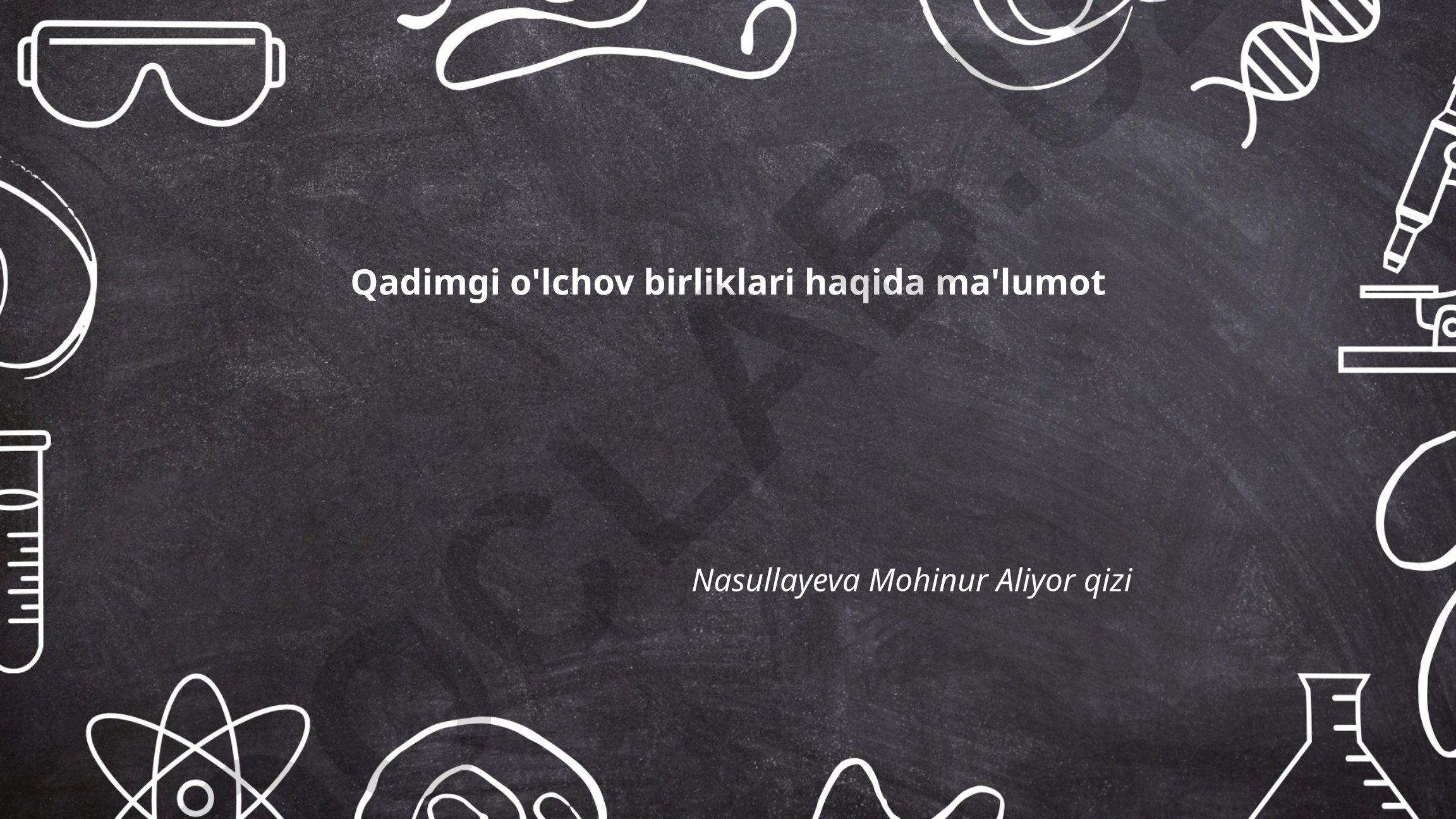 Qadimgi o'lchov birliklari