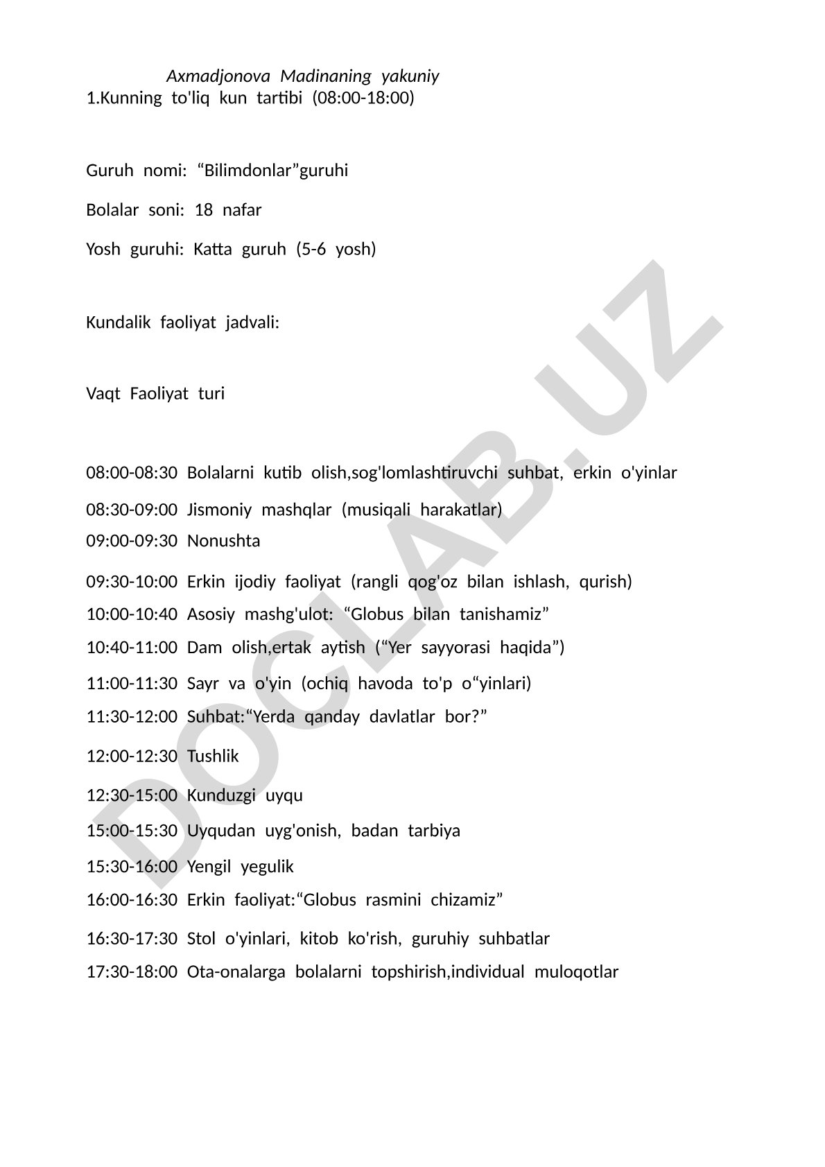 Globus bilan tanishamiz