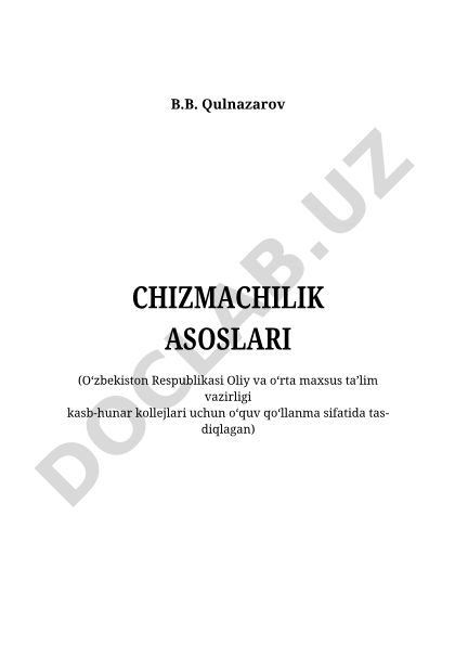 Chizmachilik va kompyuter grafikasi asoslari