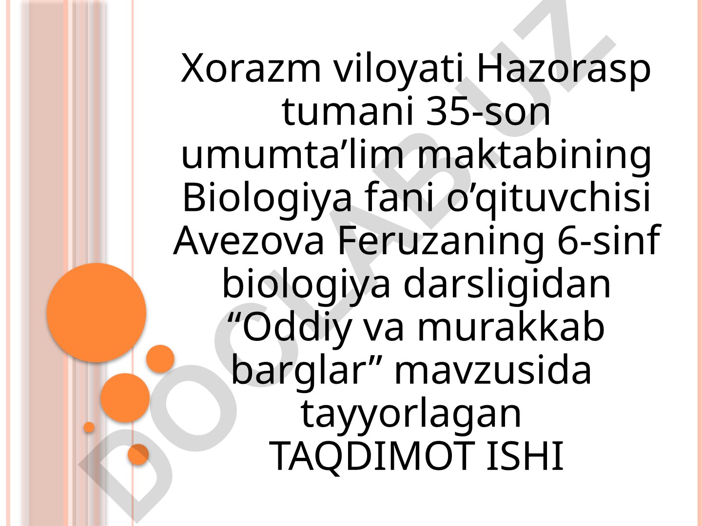Oddiy va murakkab barglar