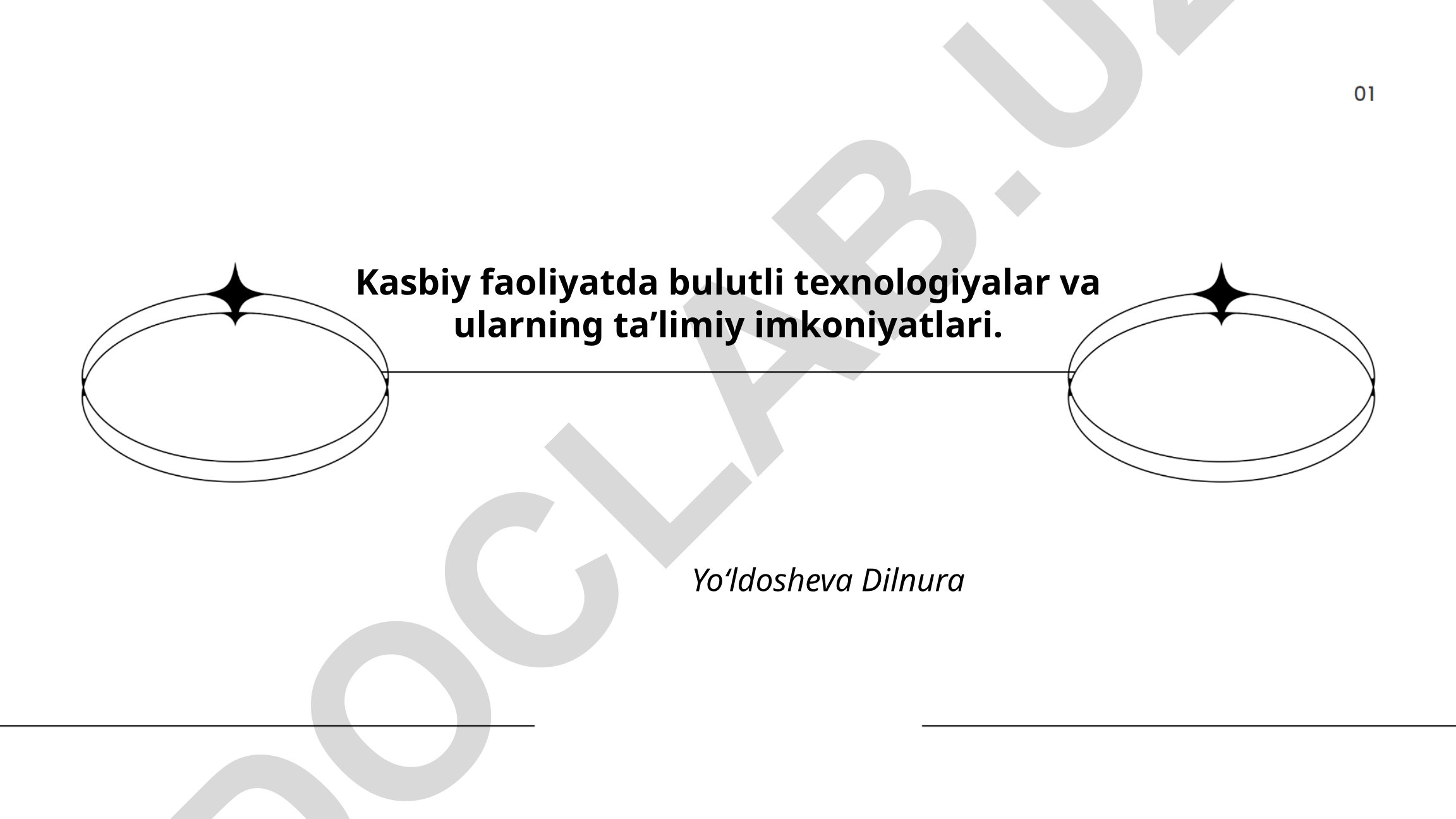 Kasbiy faoliyatda bulutli texnologiyalar va ularning taʼlimiy imkoniyatlari