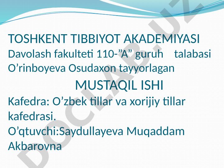 Zamonaviy tibbiyotda kosmetologiyaning tutgan o'rni