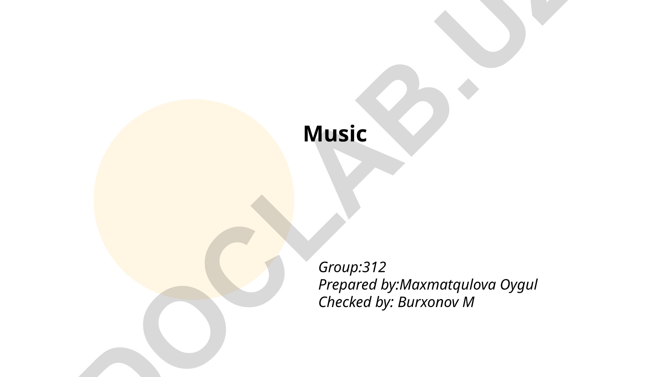 Musiqa nazariyasi va tarixi asoslari