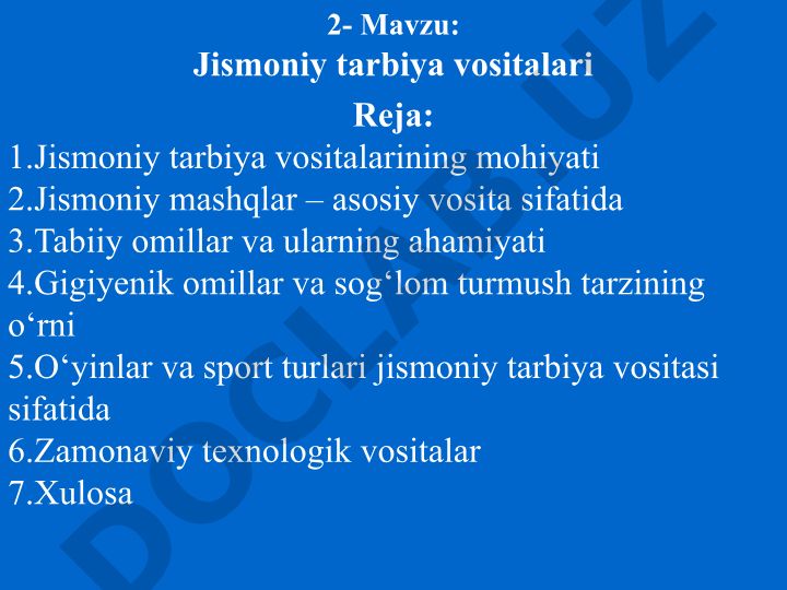 Jismoniy tarbiya vositalari