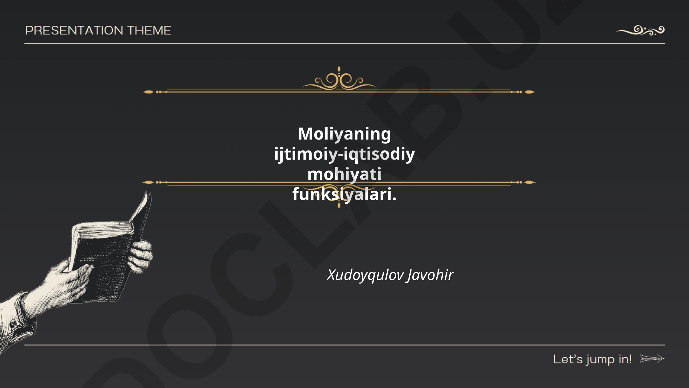 Moliyaning ijtimoiy-iqtisodiy mohiyati va funksiyalari