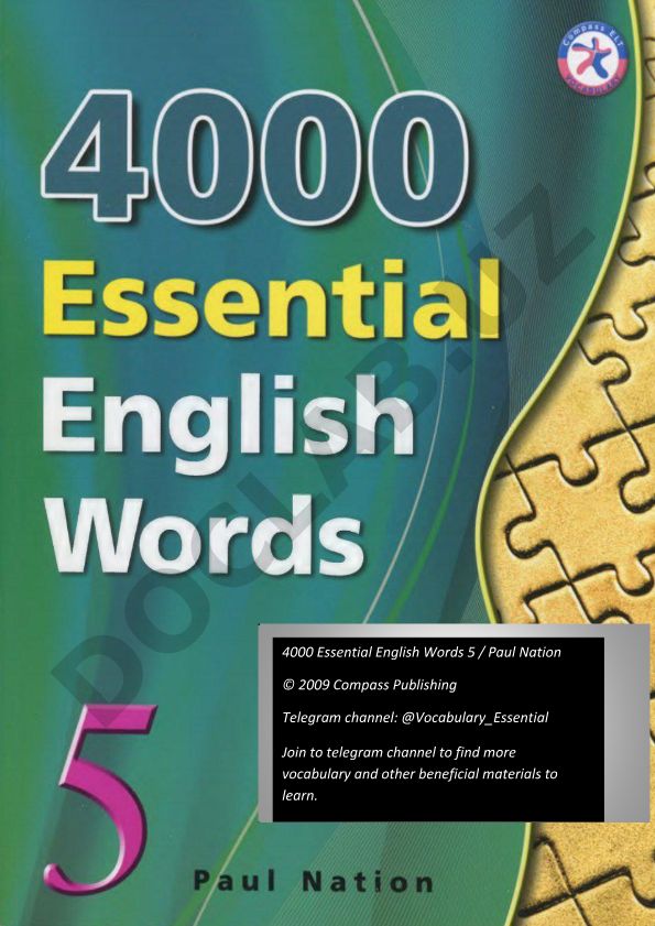 4000 Essential English Words Book 5