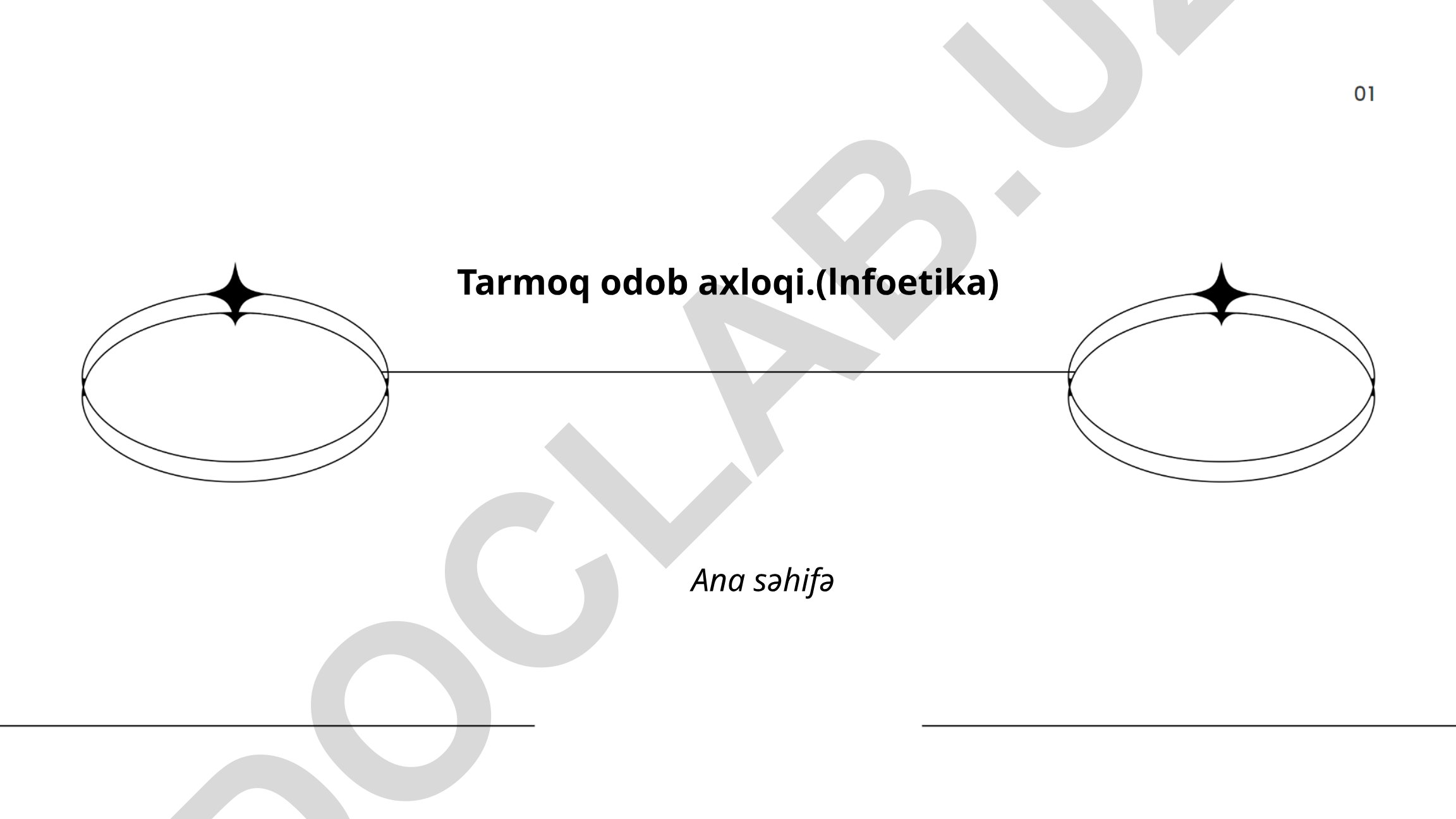 Tarmoq odob axloqi va internet xavfsizligi