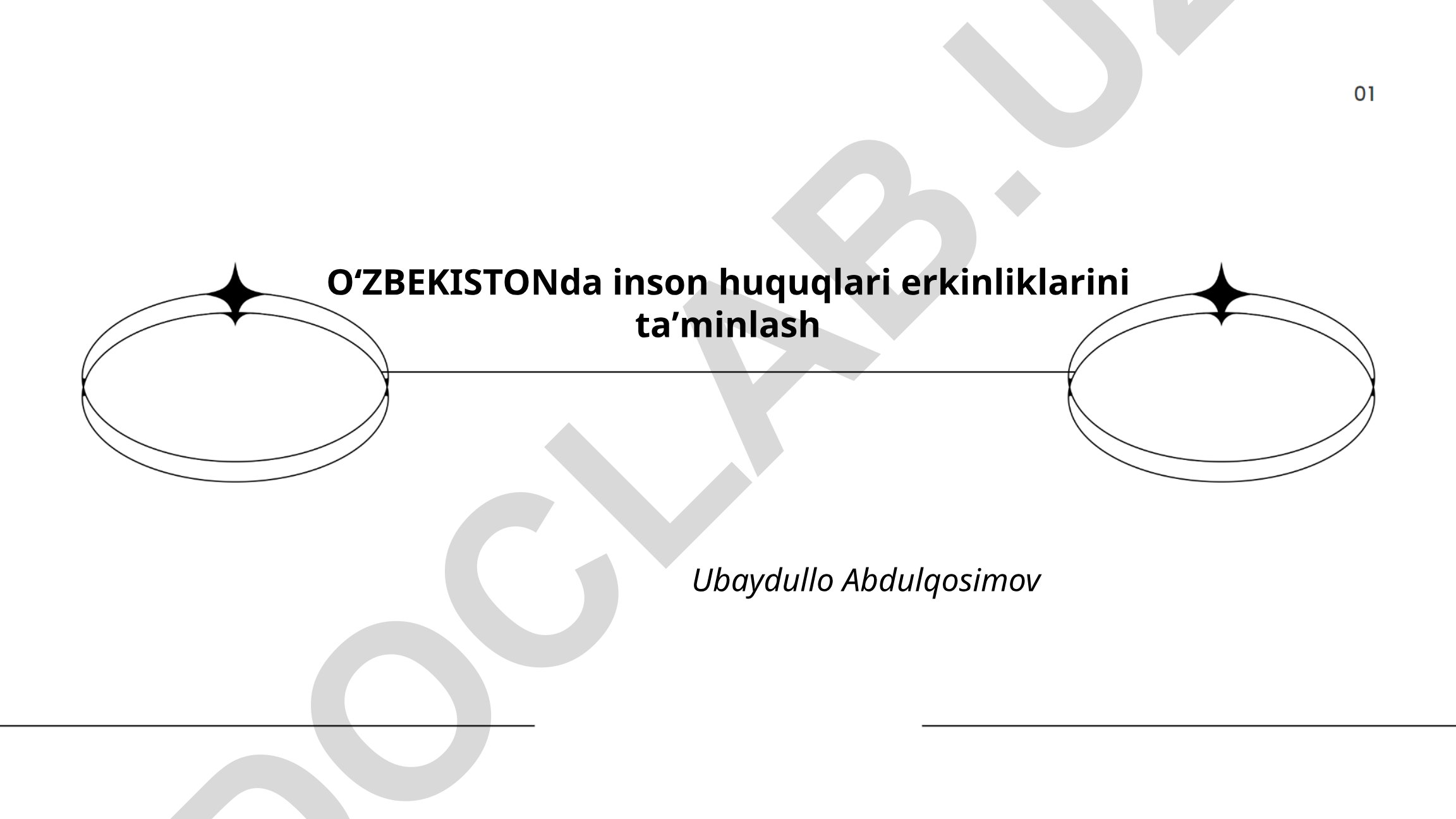 Oʻzbekistonda inson huquqlari erkinliklarini taʼminlash
