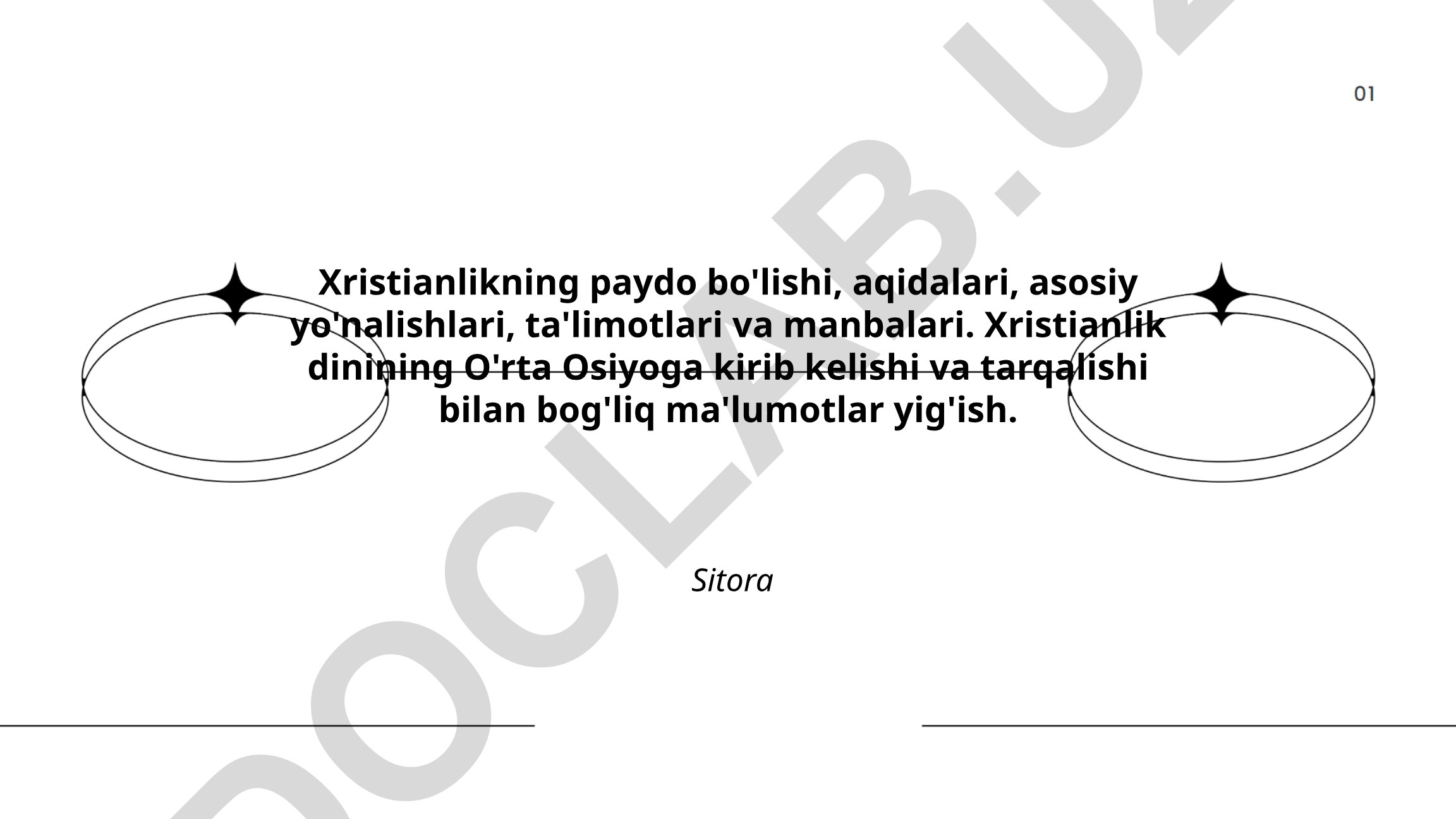 Xristianlikning paydo bo'lishi, aqidalari va O'rta Osiyoga tarqalishi