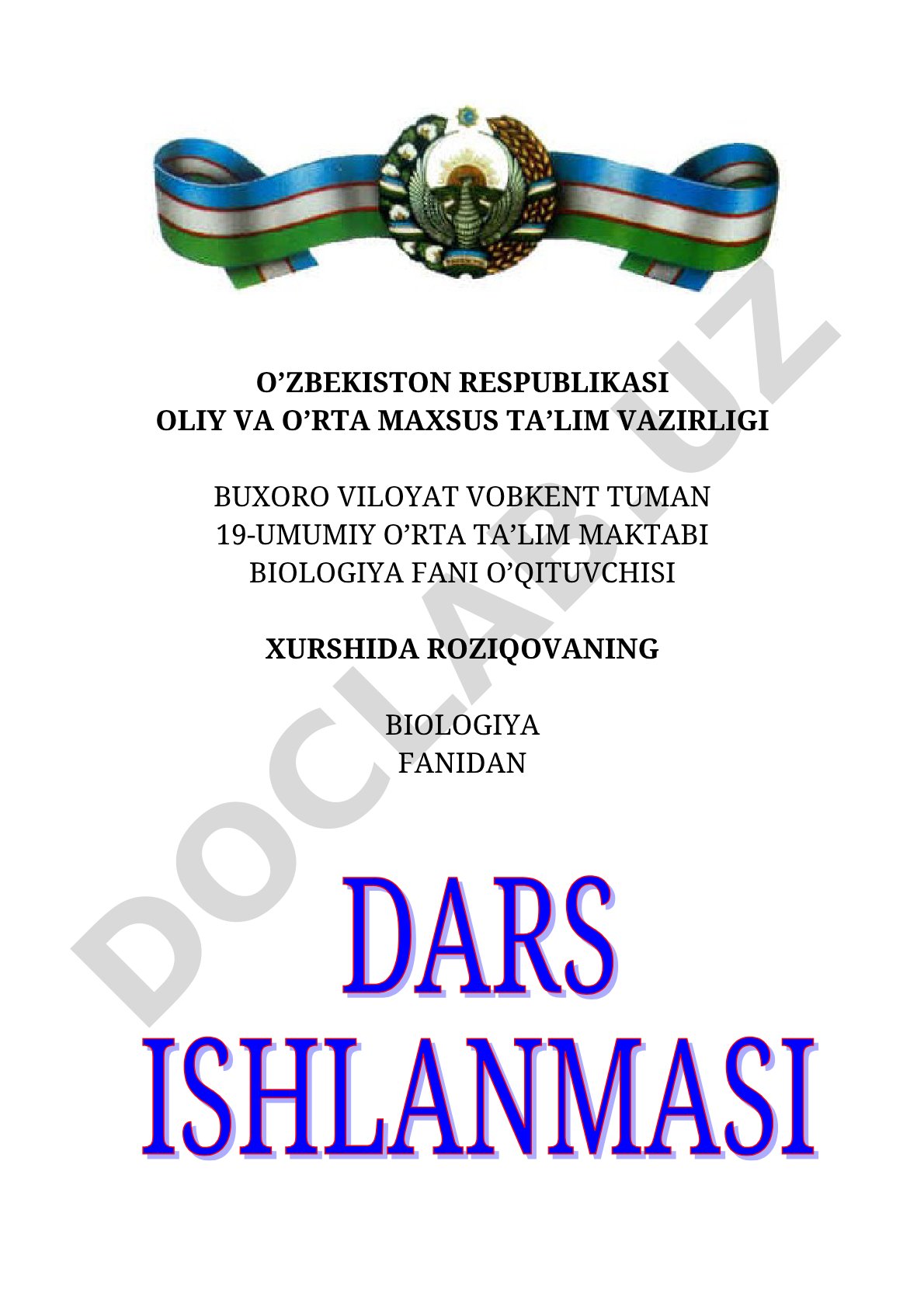Ovqat hazm qilish a’zolarining tuzilishi va vazifasi