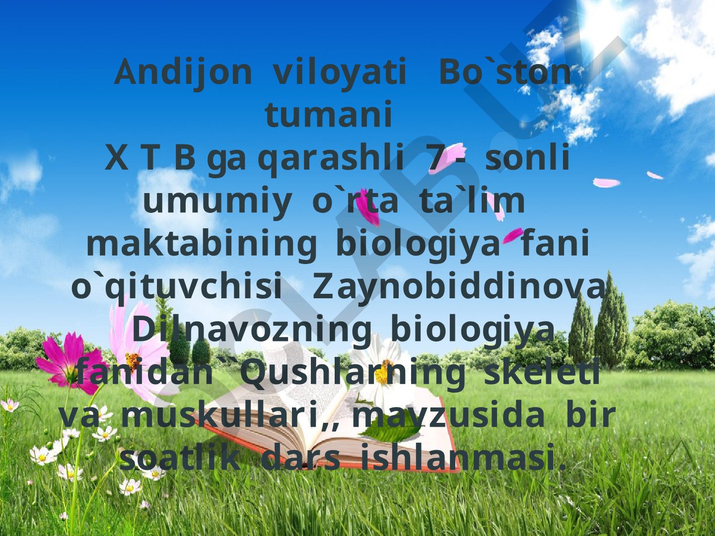 Qushlarning skeleti va muskullari