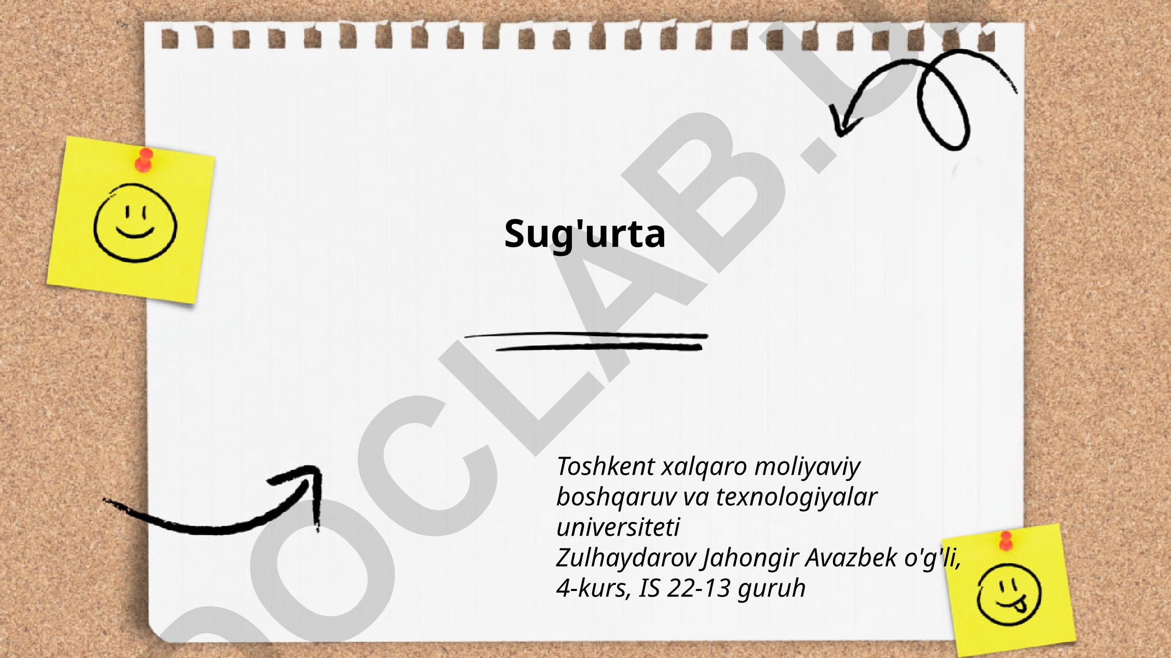 Sug'urta tushunchasi, turlari va mexanizmlari