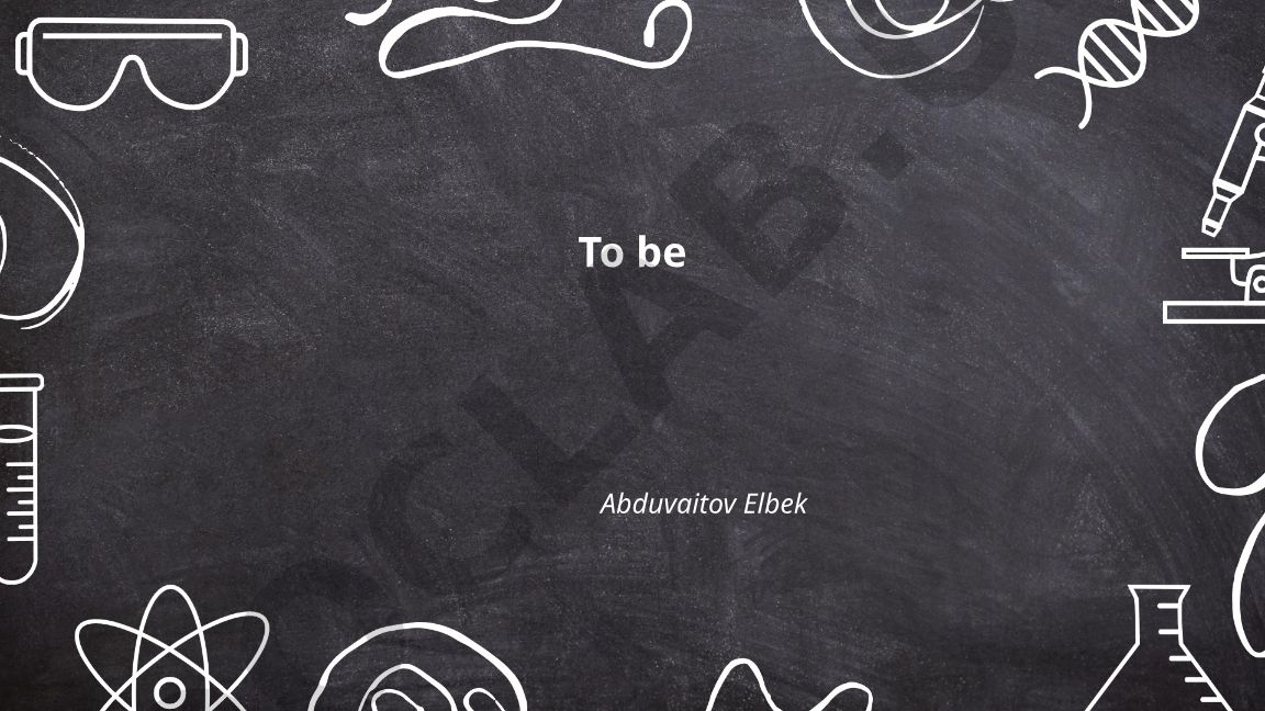 To be fe'li shakllari va qo'llanilishi