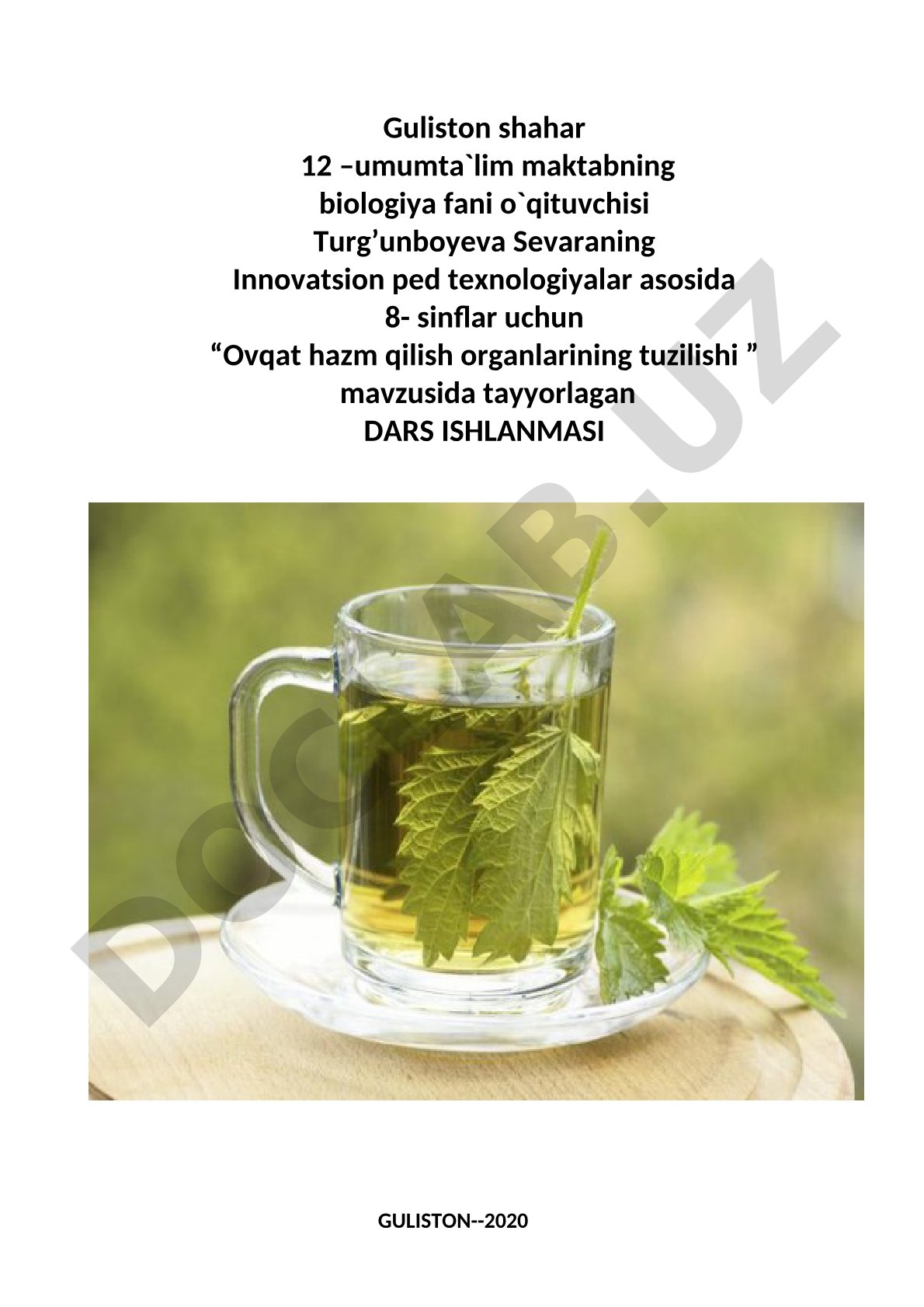 Ovqat hazm qilish organlarining tuzilishi