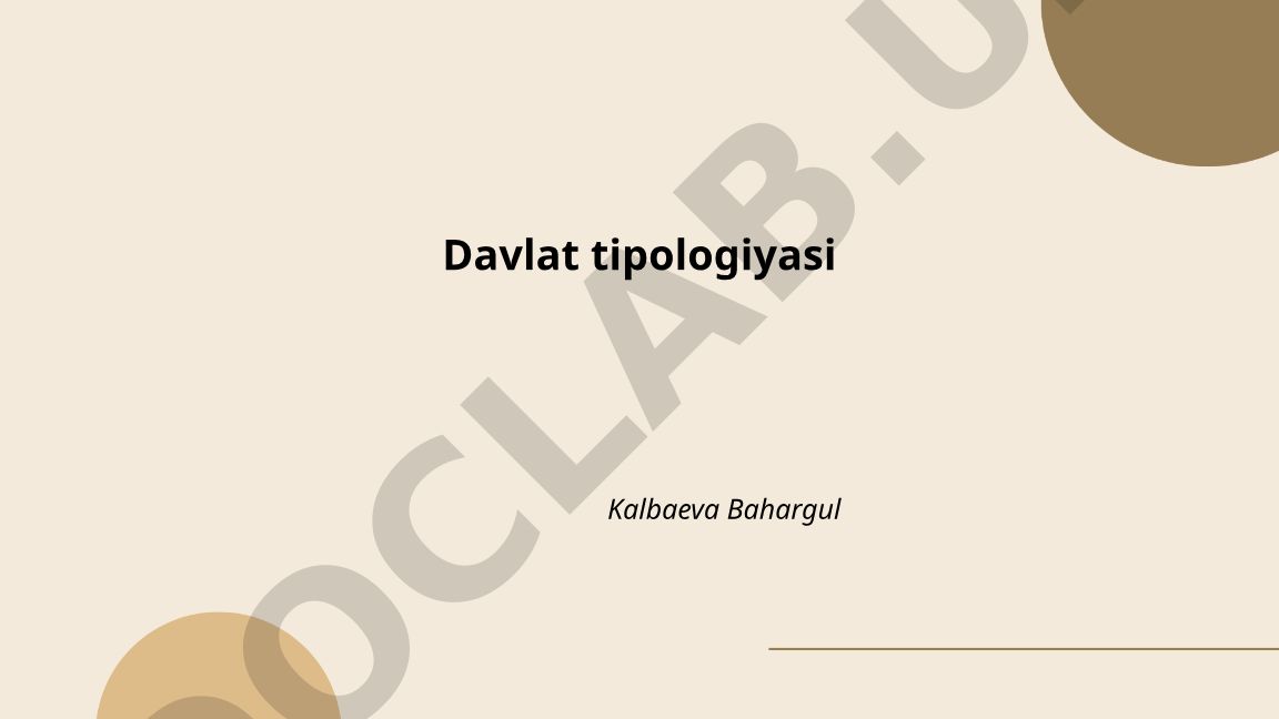 Davlat tipologiyasi: respublika, monarxiya va boshqaruv tizimlari