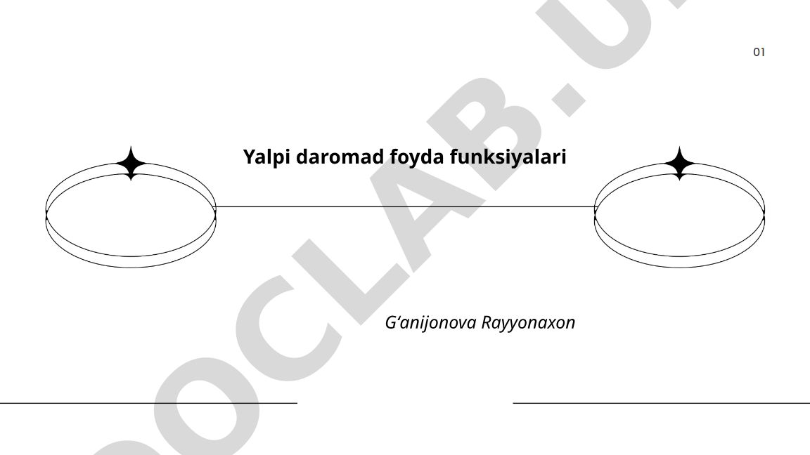 Yalpi daromad va foyda funksiyalari