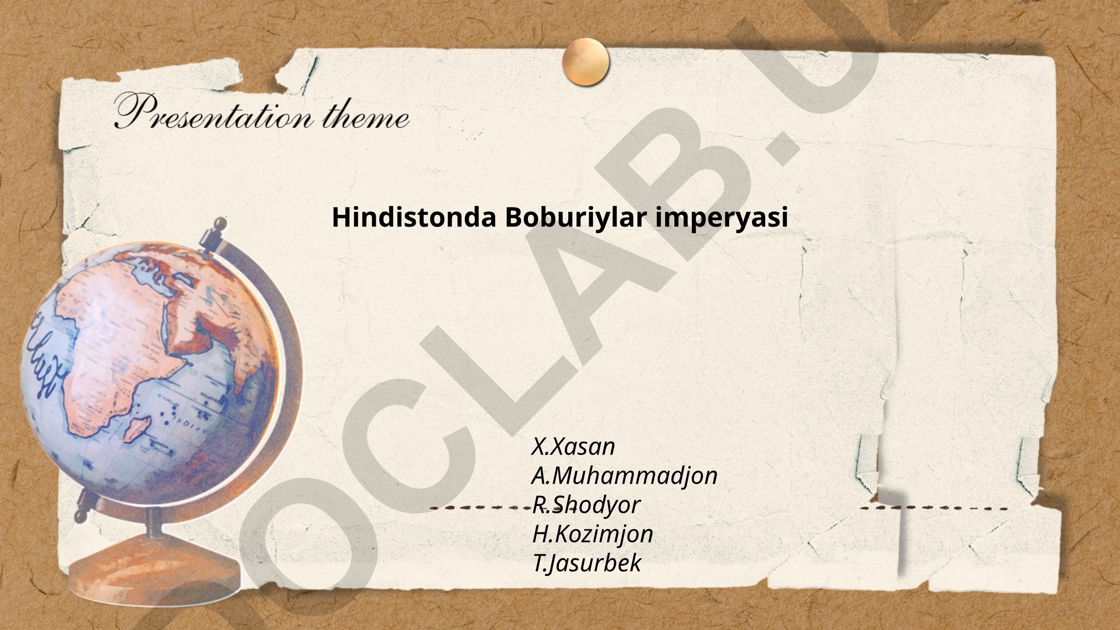 Hindistonda Boburiylar imperiyasining tarixi va hukmdorlari
