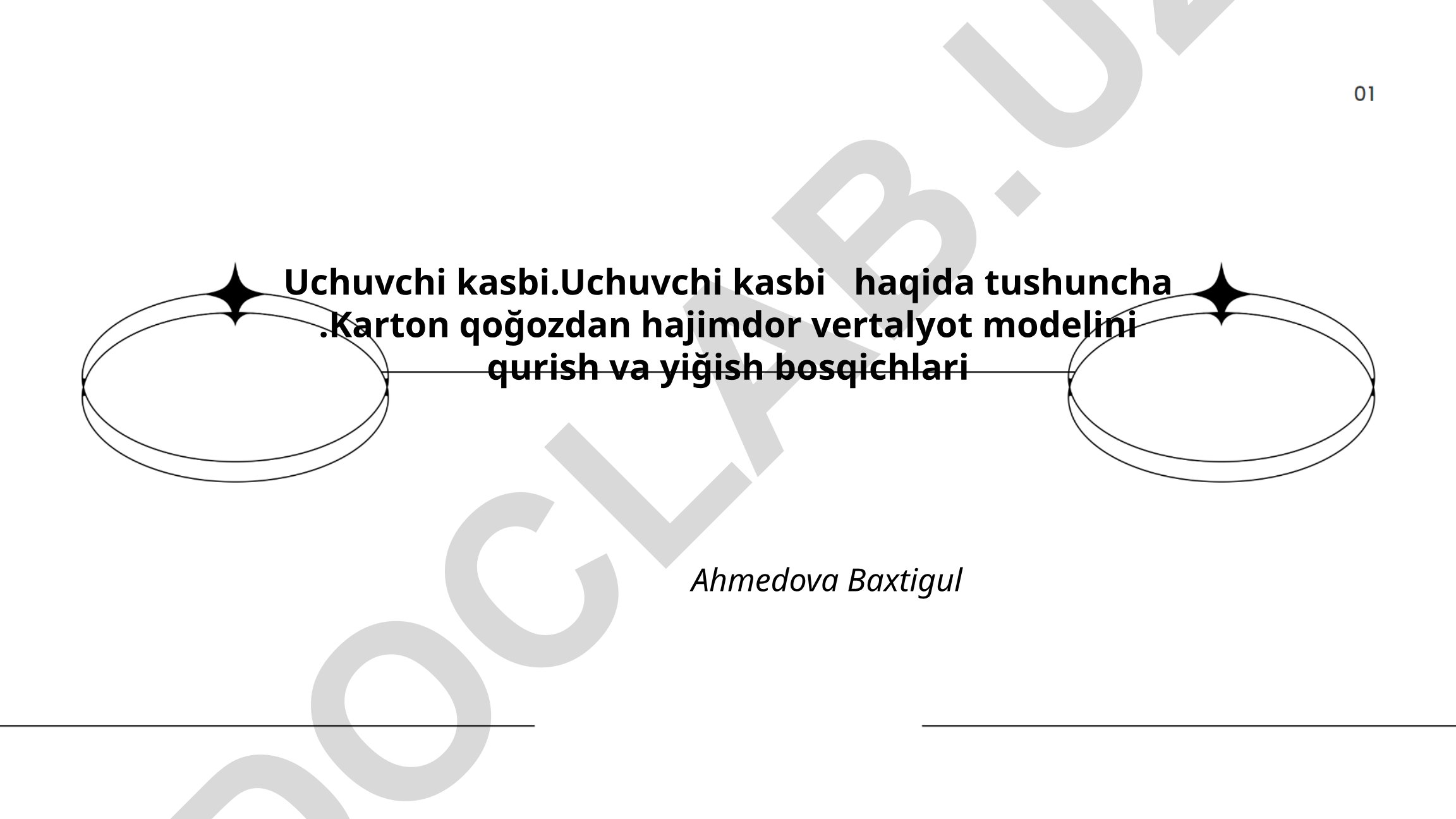 Uchuvchi kasbi tarixi va karton qog'ozdan vertolyot modeli qurish