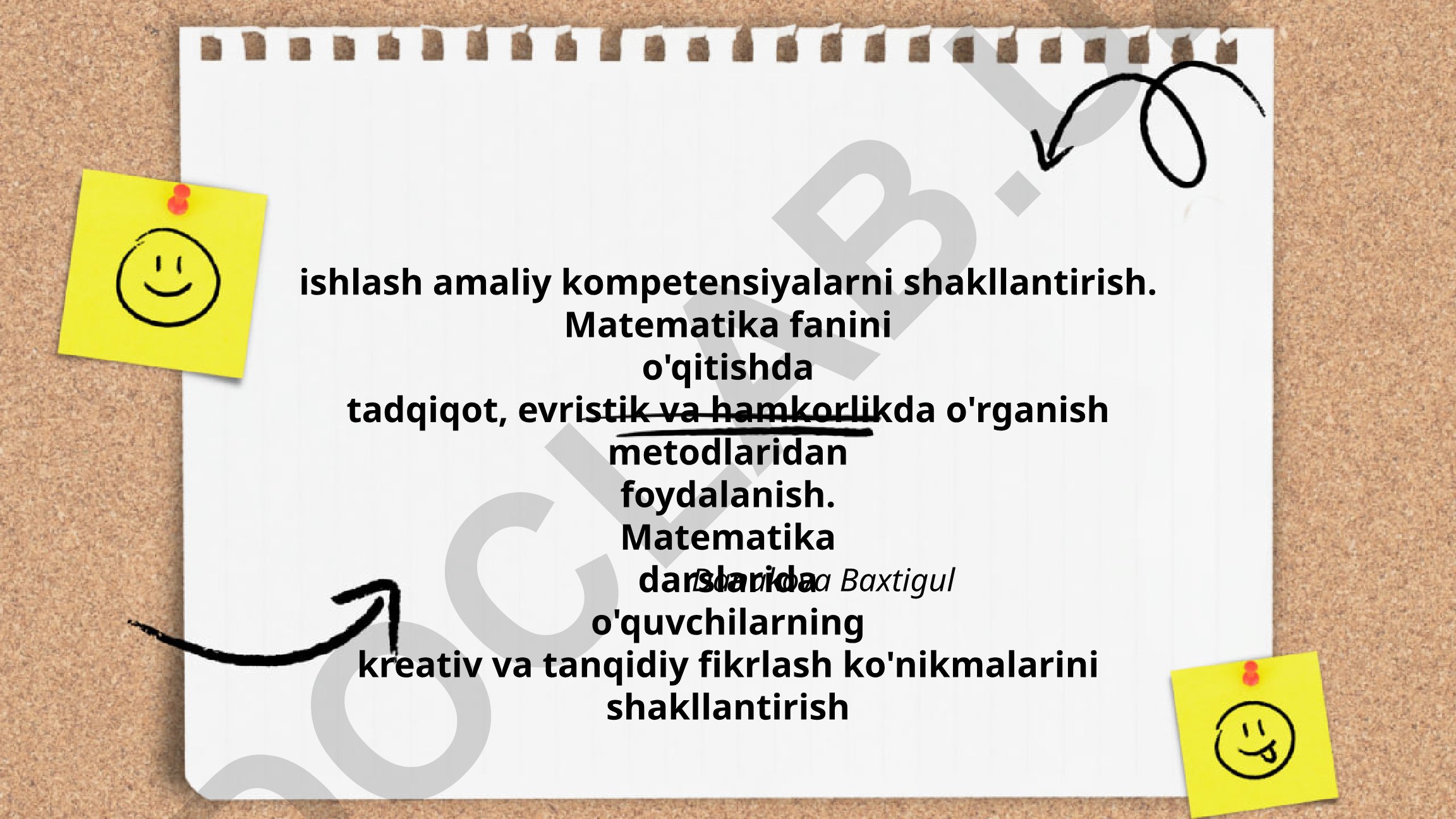 Matematika darslarida amaliy kompetensiyalarni shakllantirish