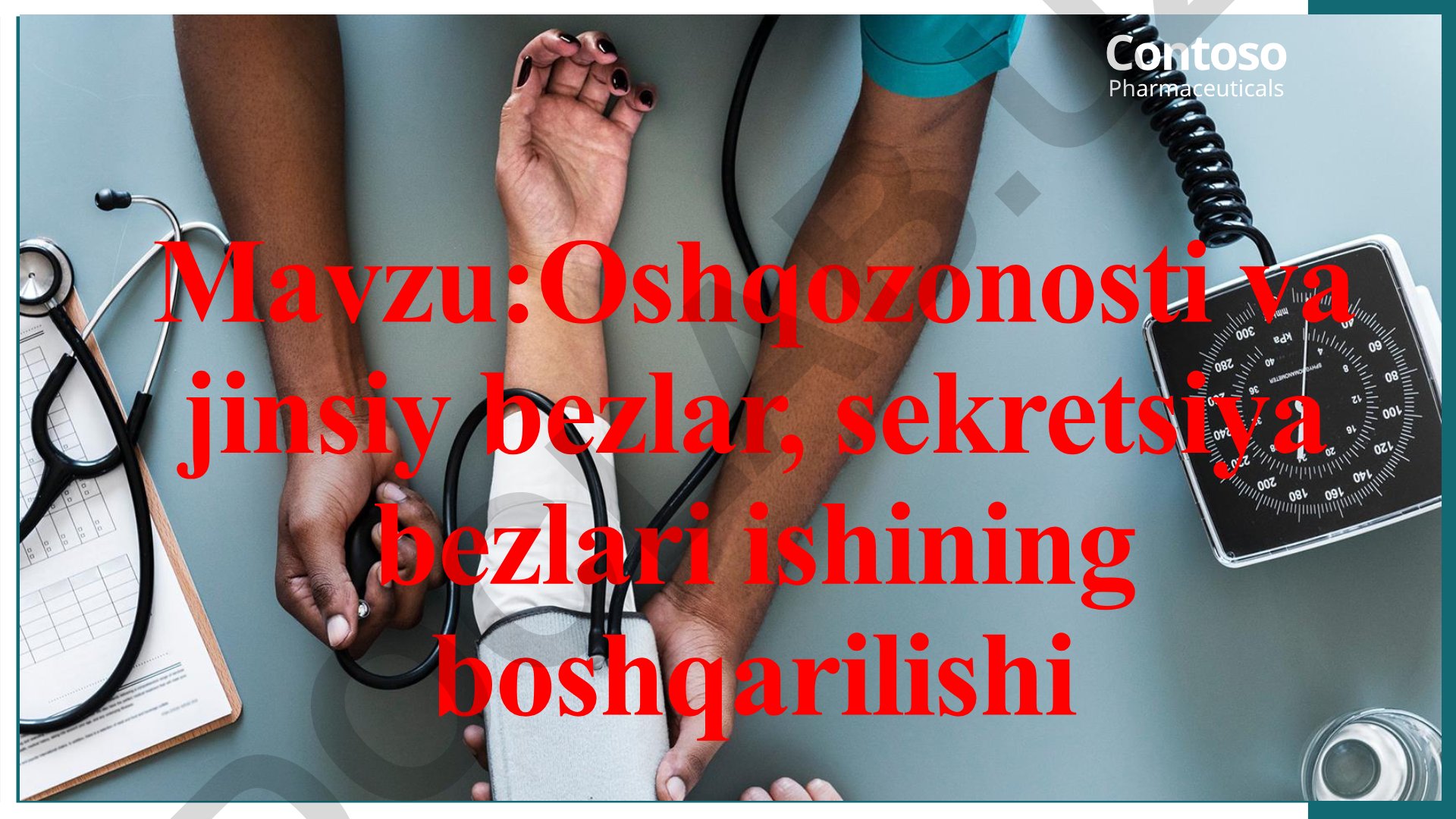 Oshqozonosti va jinsiy bezlar, sekretsiya bezlari ishining boshqarilishi