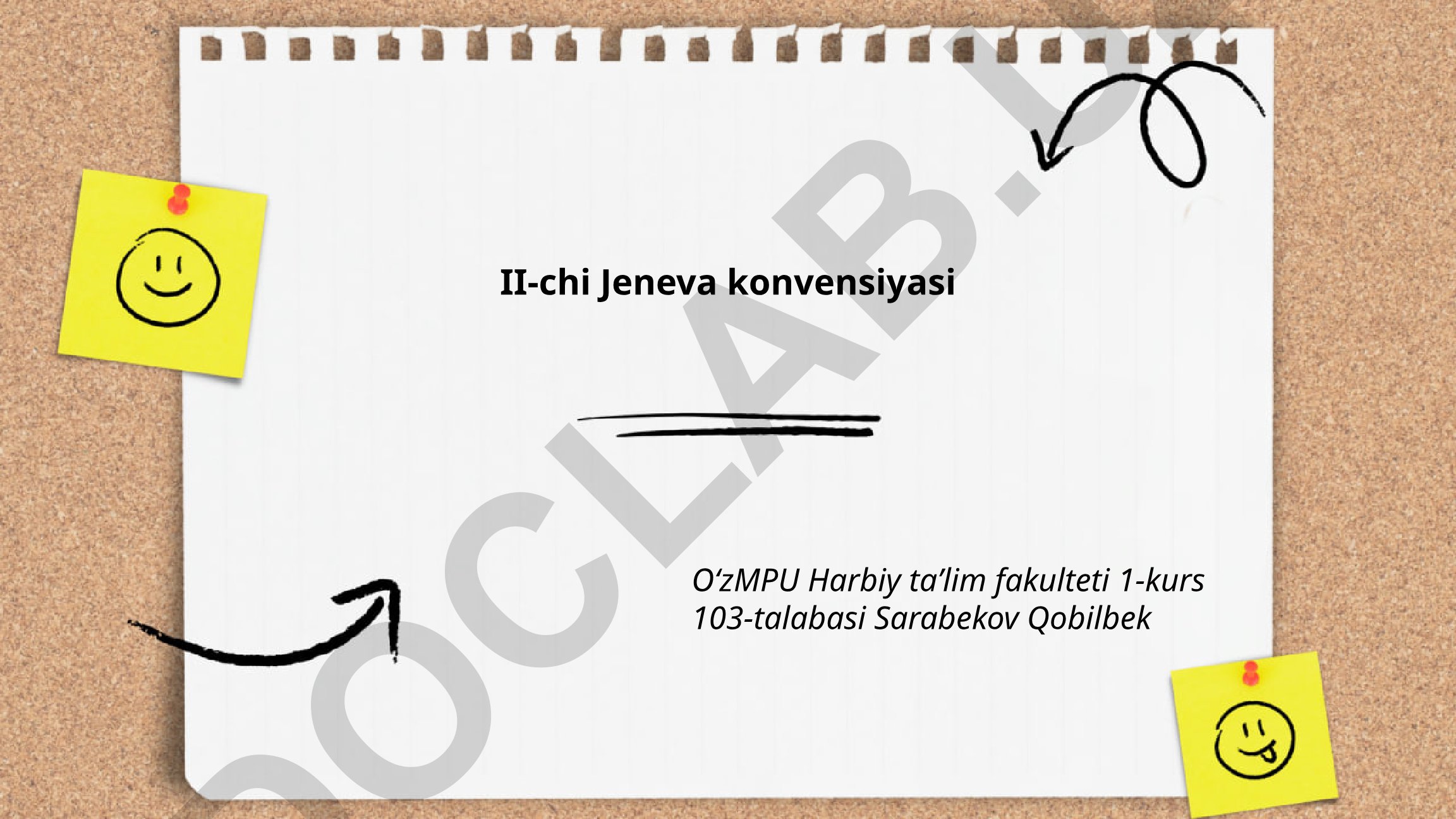 II-chi Jeneva konvensiyasi: tarixi, maqsadi va himoya mexanizmlari