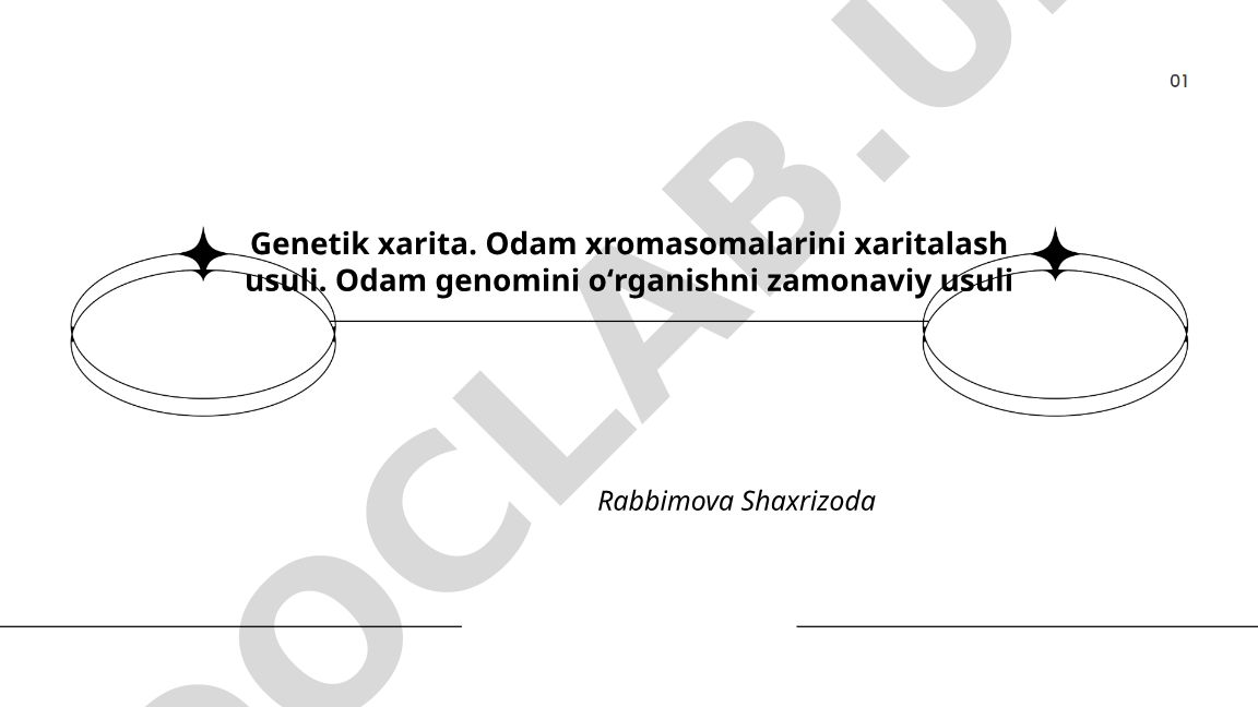Genetik xarita tushunchasi, turlari va xaritalash usullari
