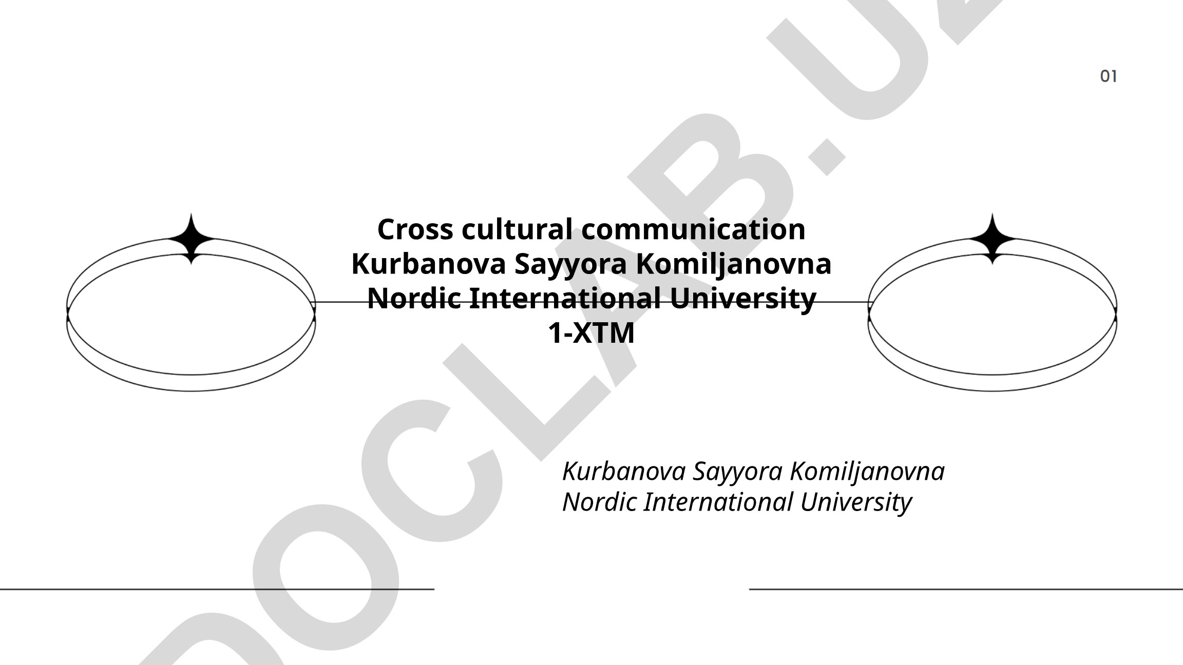 Cross cultural communication