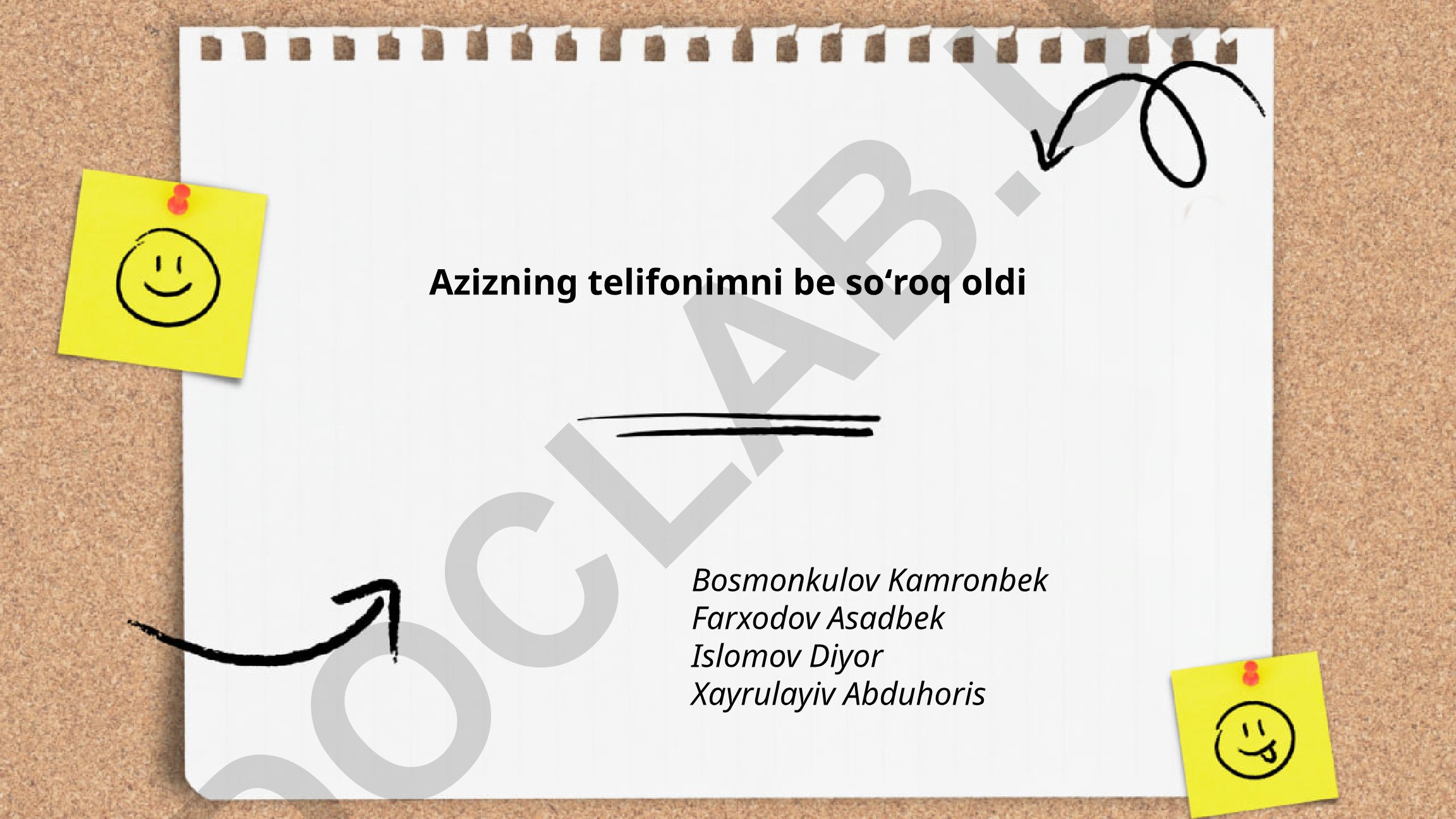 Shaxsiy telefonni ruxsatsiz olish va maxfiylik buzilishi