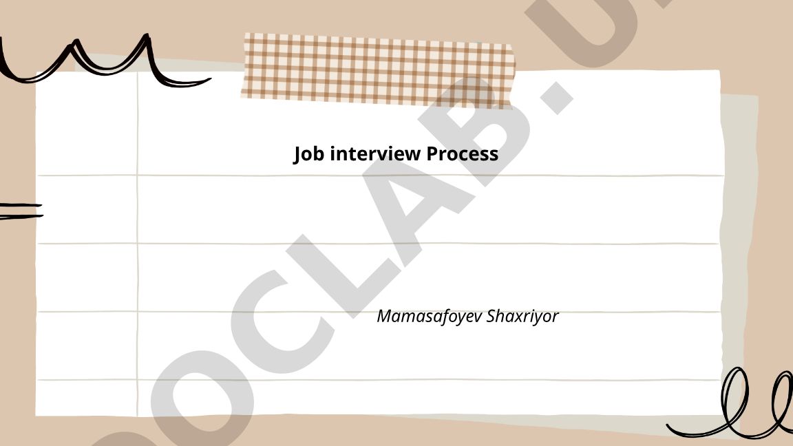 Job interview Process